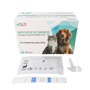 Kit de Prueba de Diagnóstico Veterinario Rápido Vivatest para Gatos, Caja de 10 Unidades, Certificado CE, Fácil de Usar, de un Solo Uso - Product Image 1