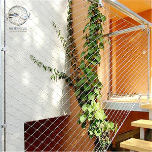 Maille de corde en acier inoxydable à usage multiple-Maille de virole 304/316 pour plantes grimpantes, barrière de sécurité et écran décoratif - Product Image 5