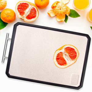 Tabla de Cortar Carne de Doble Cara de Acero Inoxidable para Uso en la <span class=keywords><strong>Cocina</strong></span>, Libre de BPA, Duradera, 41x27x2cm - Product Image 4