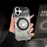 Coque de téléphone magnétique scintillante et colorée pour iPhone 18 Pro 17 16 15 14 Pro Max, antichoc, en PC rigide et TPU, avec dos IMD
