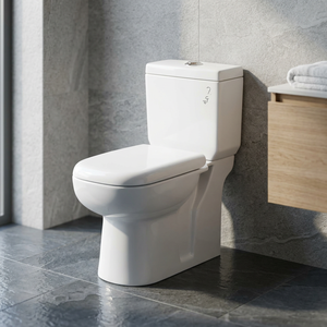 WC en céramique blanc chocolat de style moderne de haute qualité, deux pièces, avec fonction désodorisante pour lavabo et salle de bain - Product Image 6