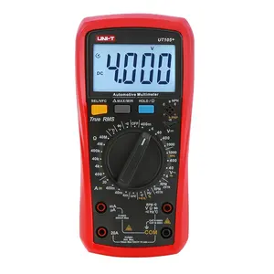 Multímetro Digital automotriz UT105 + UT107 + AC DC, medidor de corriente, voltímetro, 1000V, medidor de frecuencia, temperatura T, UNI-T