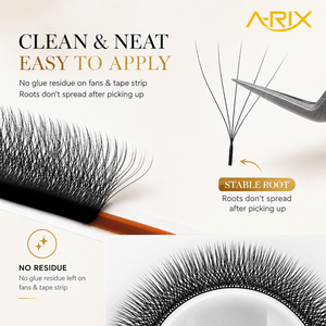 ขนตาปลอม A-RIX 5D รูปทรง W แบบเพิ่มวอลลุ่ม ขนตาเนื้อนุ่มแบบด้าน สีดำ Clover Lashes ระดับพรีเมียม ให้ลุคหนาแน่นทันใจแบบมืออาชีพ - Product Image 1