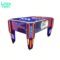 Machine de divertissement interactive à monnayeur pour enfants, jeu d'arcade à réponse rapide, avec lumières LED et structure métallique