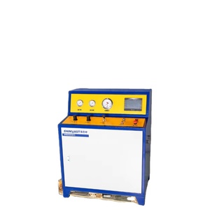 Systèmes de surpression d'azote, d'hydrogène, d'oxygène et d'air haute pression avec contrôle PLC manuel, conception de pompe à piston, source d'alimentation pneumatique - Product Image 1