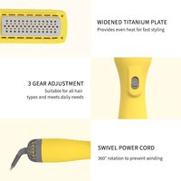 Styler 3 en 1 1000W Sèche-cheveux électrique de salon Lisseur Boucleur Brosse à air chaud Sèche-mains Usage domestique