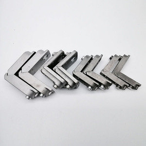 Quincaillerie de fenêtre et de <span class=keywords><strong>porte</strong></span> à Angle droit, support de Joint en aluminium argenté zingué, connecteur d'angle de cadre de fenêtre - Product Image 2