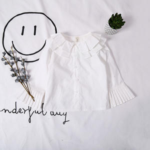 Chemises à col large boutonnées pour filles, nouveau modèle, dernières tendances, provenant d'une boutique en ligne - Product Image 4