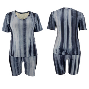 Ensemble court pour femmes, vêtements d'été, existe en grandes tailles, <span class=keywords><strong>5xl</strong></span> - Product Image 5