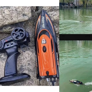 AiJH 20 KM/H <span class=keywords><strong>RC</strong></span> barca impermeabile <span class=keywords><strong>Rc</strong></span> nave modello giocattoli elettrici ad alta velocità 2.4 GHz barca telecomandata - Product Image 2