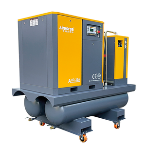 Compresor de Aire de Alta Calidad, 134 CFM, 22 kW, 30 HP, Todo en Uno, Compresor de Aire Industrial de Tornillo Rotatorio con Cuatro Ruedas - Product Image 4