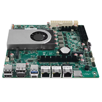 Carte mère NAS 6 baies 1*10G 2*i226-V 2.5G Intel N150 I3 N305 6*SATA3.0 2*NVMe 1*DDR5 4800MHz Routeur logiciel Pare-feu ITX