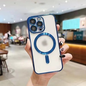 Custodia morbida in TPU magnetico placcato di lusso per Apple 15PRO & IPhone14 Plus custodie protettive per telefoni cellulari con pellicola per lenti - Product Image 4
