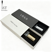 Flacon de parfum en verre transparent de 20 ml, flacon pulvérisateur, boîte en papier blanche et noire pour parfum avec insert en éponge, boîte pliante en papier, impression personnalisée