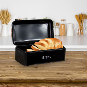 कारखाने प्रत्यक्ष घर की मूल बातें पर्यावरण के अनुकूल टिकाऊ धातु रोटी बिन कस्टम लोगो रसोई दराज खाद्य भंडारण कंटेनर ताजगी - Product Image 4