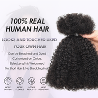 Originea Prezzo all'ingrosso Capelli Umani Vergini Brasiliani Remy Doppia Trama Afro Kinky Micro Locs Extension Personalizzabili