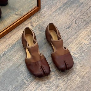 รองเท้าลำลองสไตล์บัลเล่ต์แบบสวมเปิดนิ้วเท้า สายรัดยืดหยุ่น รุ่นใหม่ประจำฤดูร้อนปี 2026 สำหรับผู้หญิง - Product Image 1