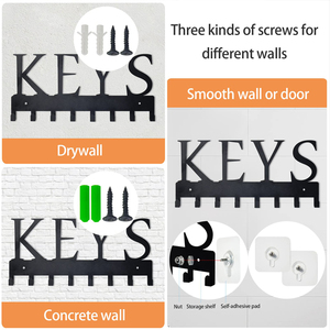 Tùy Chỉnh Treo Tường Móc Chìa Khóa Giá Nhà Asesories Trang Trí Nội Thất Kim Loại Tường Giữ Chìa Khóa Cho Tường - Product Image 5