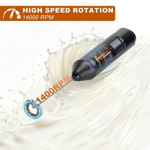 เครื่องตีฟองนมไฟฟ้าแบบมือถือ สแตนเลสสตีล อัตโนมัติ สำหรับทำกาแฟ - Product Image 2