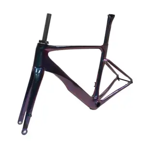 탄소 도로 자전거 프레임 Toray T700 전체 탄소 섬유 초경량 자전거 프레임 세트 700C