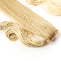 Extensions de cheveux blond clair à bandes adhésives, trame de cheveux humains, mèches alignées uniformément, base tissée, postiche personnalisé