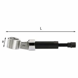 Llave de Trinquete Usag de 19 mm, Métrica, de Acero al Cromo Vanadio, Grado Industrial, Mordaza Hexagonal Lisa, 35x260 mm - Product Image 1