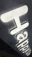 Panneau d'affichage LED plat 3D coloré transfrontalier, enseigne lumineuse magique pour porte, utilisation intérieure, résistant à l'eau