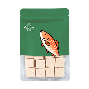 Oem ODM Khối Cá Hồi Đông Khô Chất Lượng Cao Gốc Nguyên Liệu Thịt Mèo Con Chó Đông Khô Snack Cho Vật Nuôi - Product Image 1