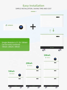 Tất cả trong một ESS nhà năng lượng mặt trời lưu trữ năng lượng 5KW Inverter 10kwh 15kwh 20kwh Lithium lưu trữ thông minh BMS 100Ah 200AH LiFePO4 Pin - Product Image 2