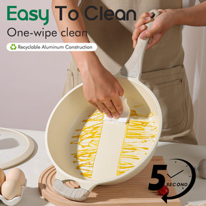 Big Capacity 15PCS Tulip <strong>Knob</strong> Appliance Set 20/24/28/32CM Casserole 28CM Shallow Pan Large Hardware Commercial Grade Gear - Product Image 5