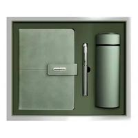 Articles cadeaux d'entreprise avec logo personnalisé, ensemble bloc-notes A5, bouteille isotherme, stylo, boîte cadeau, multifonction, OEM/ODM, promotion marketing