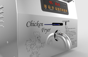 Friteuse commerciale sans huile pour frites et poulet, machine à friture continue sous vide - Product Image 3