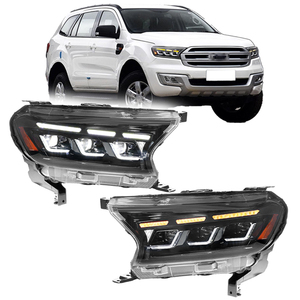 ชุดประกอบไฟหน้า LED สำหรับ <span class=keywords><strong>Ford</strong></span> <span class=keywords><strong>Everest</strong></span> 2016 2017 <span class=keywords><strong>2018</strong></span> 2019เวลากลางวันไฟหน้าโปรเจคเตอร์ไฟ DRL ไฟขับขี่12V - Product Image 1