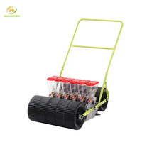 Semoir de jardin de haute qualité et précis 1-6 rangées semoir de légumes à poussée manuelle pour carotte chou oignon vert-multi-usage