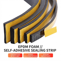Bande de mousse EPDM adhésive acrylique simple face - Résistante au vieillissement thermique, étanchéité imperméable pour armoires et boîtiers électriques