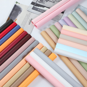 Papel personalizable de color sólido, diseño de flores, producto de papel de regalo, ramos de flores de color sólido, papel de regalo de flores rosas - Product Image 2