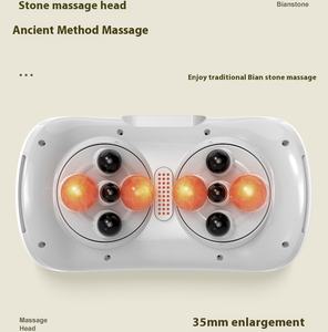 Máquina de masaje abdominal para quemar grasa, cinturón de adelgazamiento del vientre inteligente eléctrico, masajeador de compresa caliente de piedra Bian - Product Image 5