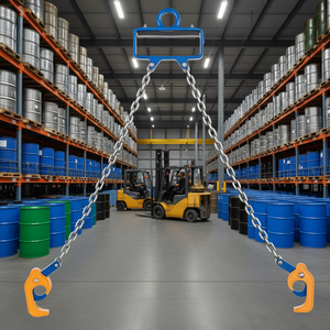 Lève-fûts à chaîne, capacité 2200 lb, en acier au carbone, pour la manutention de fûts en plastique et en métal - Product Image 2