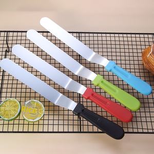 Espátula para crema, cuchillo dentado para cortar <span class=keywords><strong>pan</strong></span> de acero inoxidable, cuchillo para desmoldar pasteles, cuchillo para besar, herramienta de acabado para hornear - Product Image 1