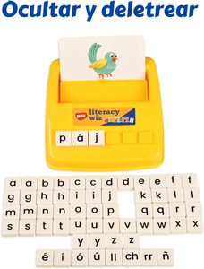 Tây Ban Nha biết chữ Wiz chính tả trò chơi-Espanol trường hợp thấp hơn 60 thẻ Flash-mầm non học ngôn ngữ Đồ chơi giáo dục - Product Image 3