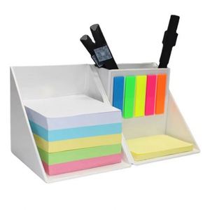 Bloc de Notas Adhesivas Ecológico Plegable en Forma de Cubo con Portaplumas e Impresión de Logotipo Personalizado - Product Image 1