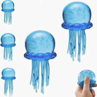 Jouet anti-stress en gelée à logo personnalisé, méduse sensorielle à presser en maltose, jouet sensoriel à rebond lent, décompression Kawaii