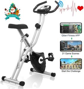 Bicicleta Estática Magnética Verde Unisex para Ejercicio en Interiores, Equipo de Gimnasio para Desarrollo Corporal, Bicicleta Plegable para Hacer Ejercicio - Product Image 5