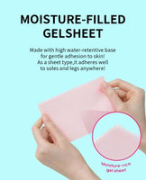 Patch hydrogel rafraîchissant personnalisé pour les pieds et les jambes – Feuille de gel hydratante