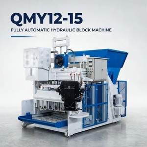 Máquina Automática para Fabricar Bloques de Hormigón QMY12-15, Sin Paletas, Fabricante de Ladrillos Huecos Móviles, <span class=keywords><strong>Precio</strong></span> de Fábrica - Product Image 2