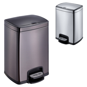 indoor home kitchen modern smart sensor trash can foot pedal waste bin stainless steel automatic garbage bin