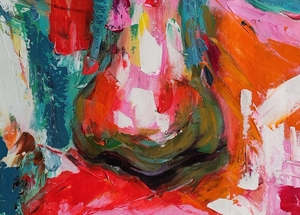 Lienzo de pintura al óleo con textura gruesa para mujer, figura y retrato, <span class=keywords><strong>arte</strong></span> de pared - Product Image 5