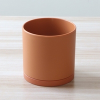Bonsaï de maison et jardin Pot de plante cylindrique en plastique Simple et coloré