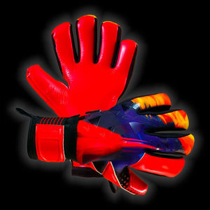 Venta caliente Guantes deportivos para adultos Equipo de portero resistente para entrenamiento de fútbol OEM Guantes de fútbol hechos de cuero PU - Product Image 3