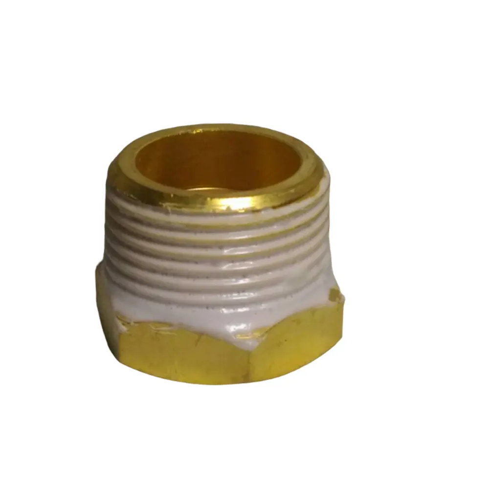 Taiwan Quality OEM Waterproof Glue Outer Threaded Brass Hex Head Bushing 3/4*1/2 Inch